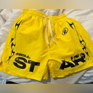 Hellstar Studios Records Yellow shorts. Large with tags never worn